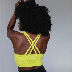 Savvi Femme X3 Sports Bra neon yellow